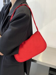 Minimalist Shoulder Baguette Bag | SHEIN