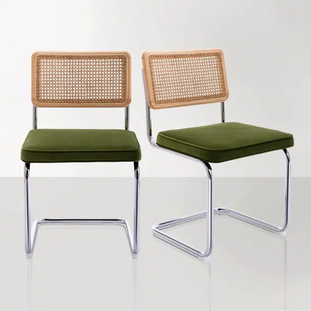 Crumley Velvet Upholstered Side Chair (Set of 2) | Wayfair North America