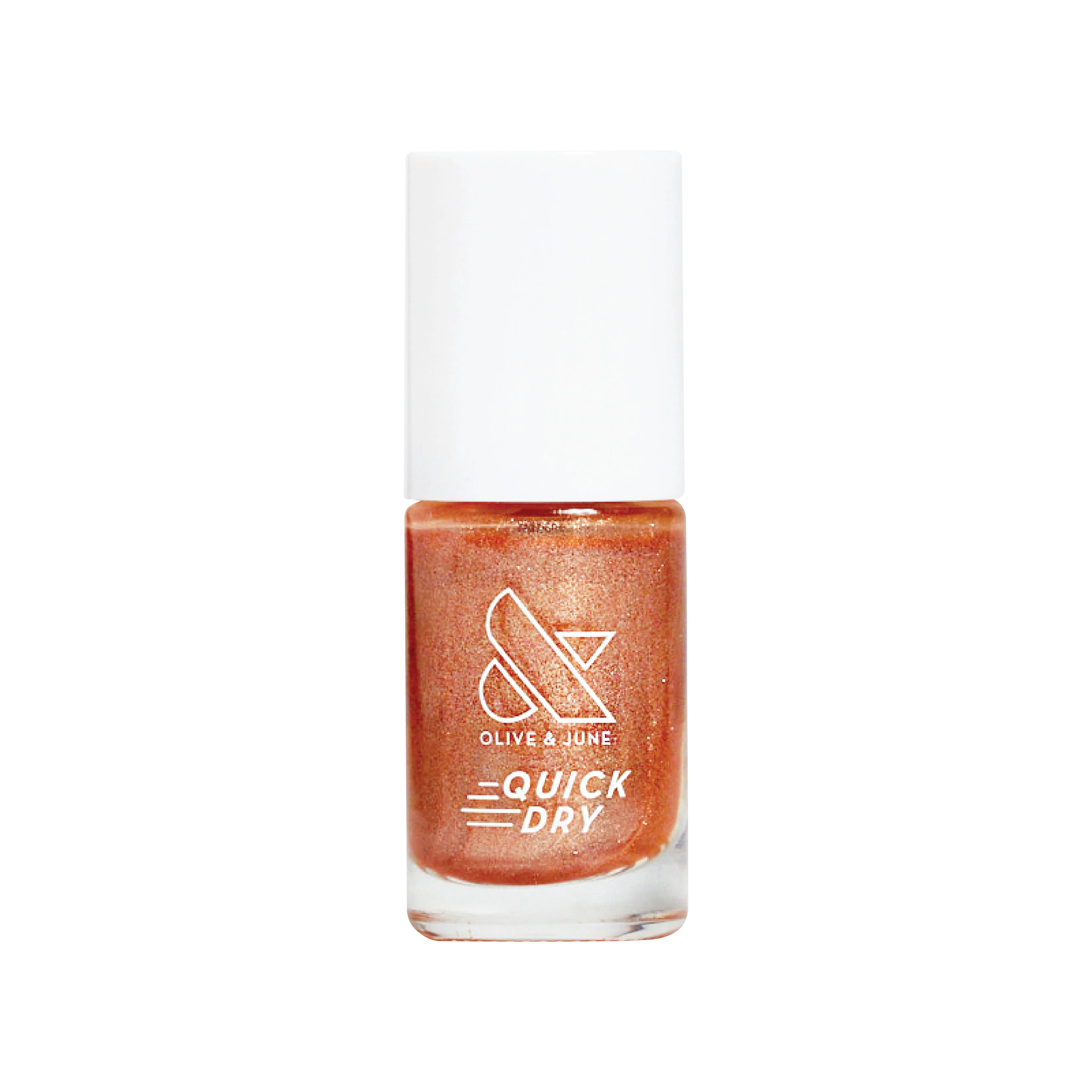 Olive & June Quick Drying Nail Polish, Penny, Metallic Copper, 0.3 fl oz | Walmart (US)