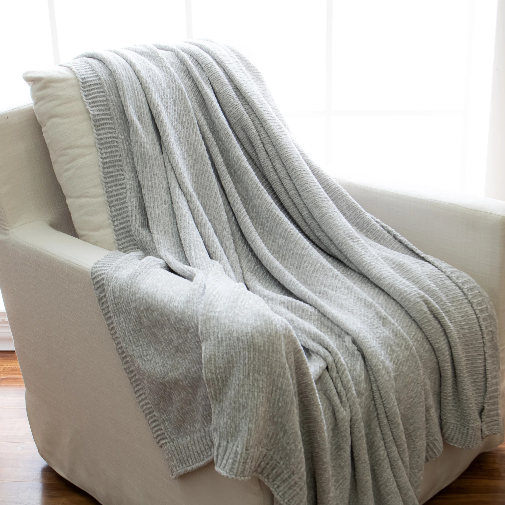 Caspian Knitted Blanket | Joss & Main