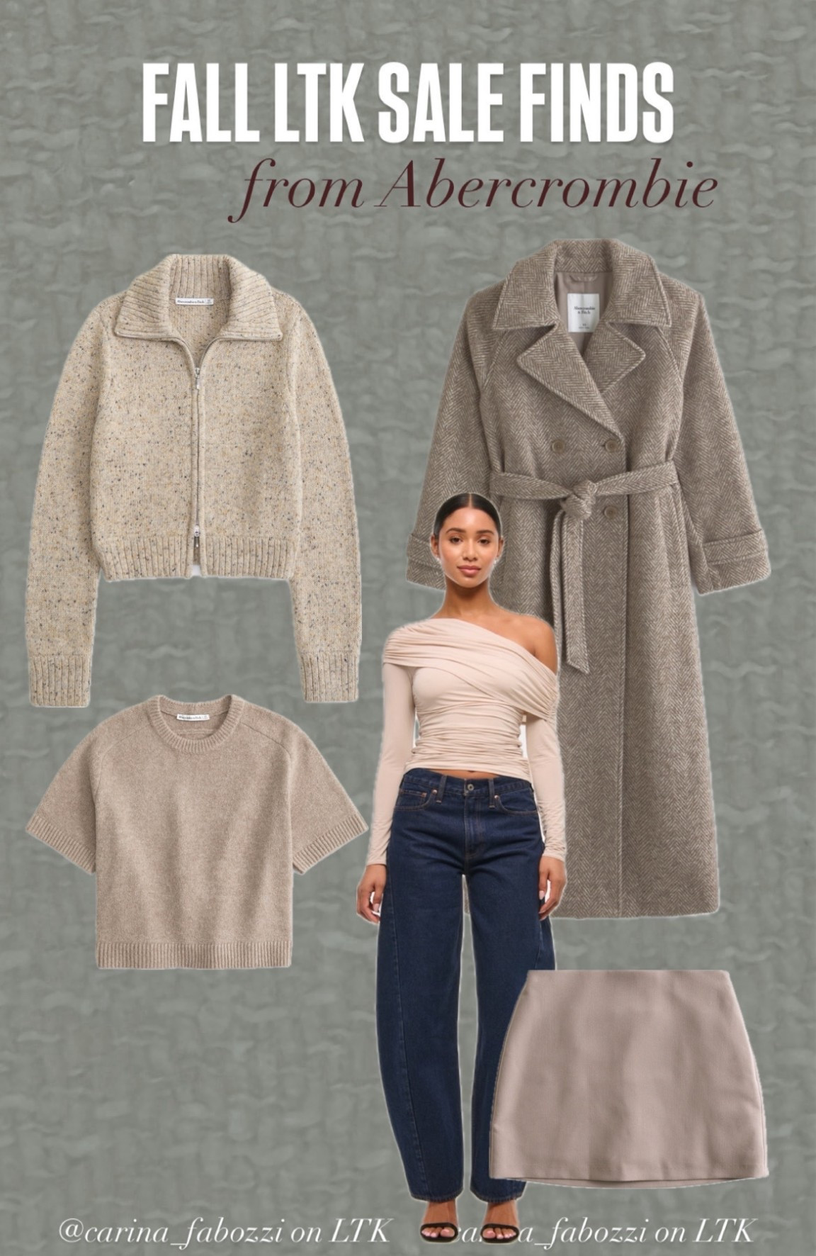 Copy exclusive LTK fall sale code here + it’s stackable! Abercrombie fall LTK sale finds in shades of beige. Beige girl fall fashion.

Women’s sweaters, barrel jeans, pea coat, women’s coats and outer wear, off the shoulder top, fall fashion trends, cooler weather finds, what to wear in the fall 

#LTKFallSale #LTKSeasonal #LTKSaleAlert