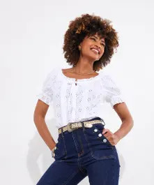 Beautiful Broderie Top | Joe Browns