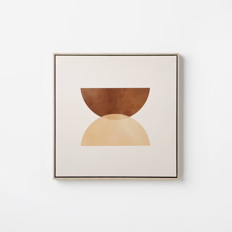 20" x 20" Geometric Shape Floated Framed Wall Canvas - Threshold™ designed with Studio McGee | Target