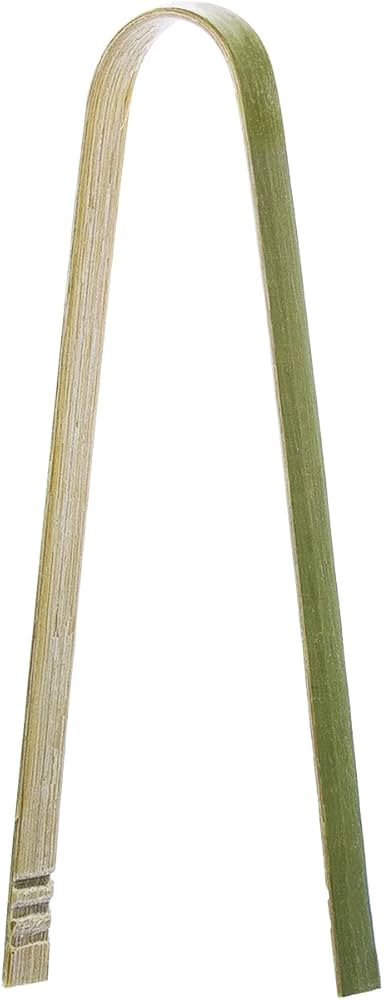 Party Essentials Bamboo Disposable Green Mini Tongs, Toast Serving Utensils, 6" Length, 50-Count,... | Amazon (US)