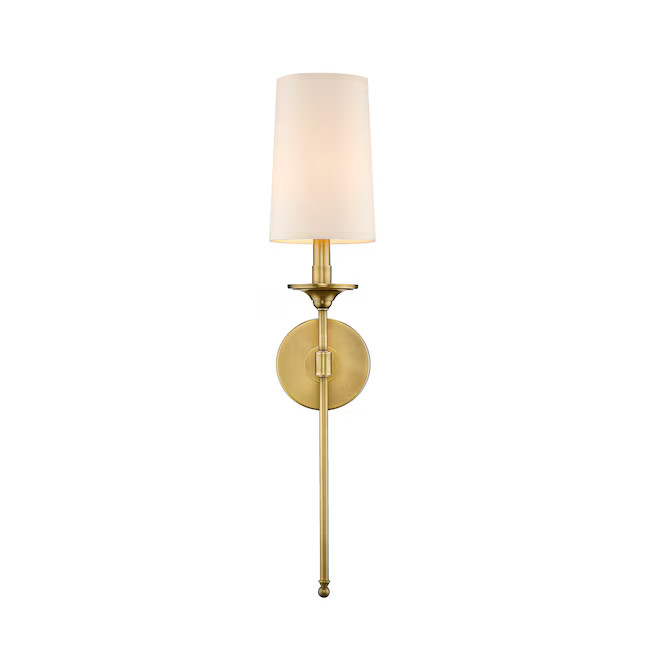 Z-Lite Emily 5.5-in W 1 -Light Oil-rubbed Brass Wall Sconce Lowes.com | Lowe's