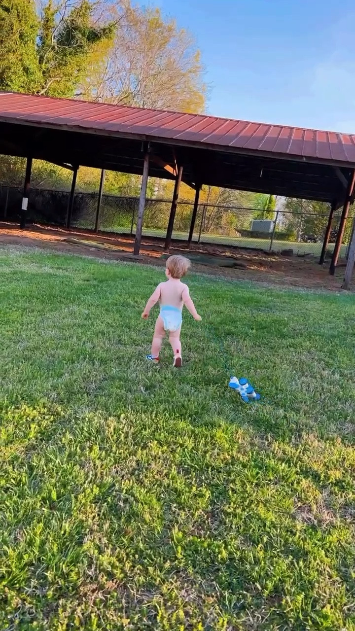 my little country boy 👼🏼🌾 
bare diaper and doggie in tow… what could he cuter 🥹🌱

#LTKhome #LTKfamily #LTKbaby