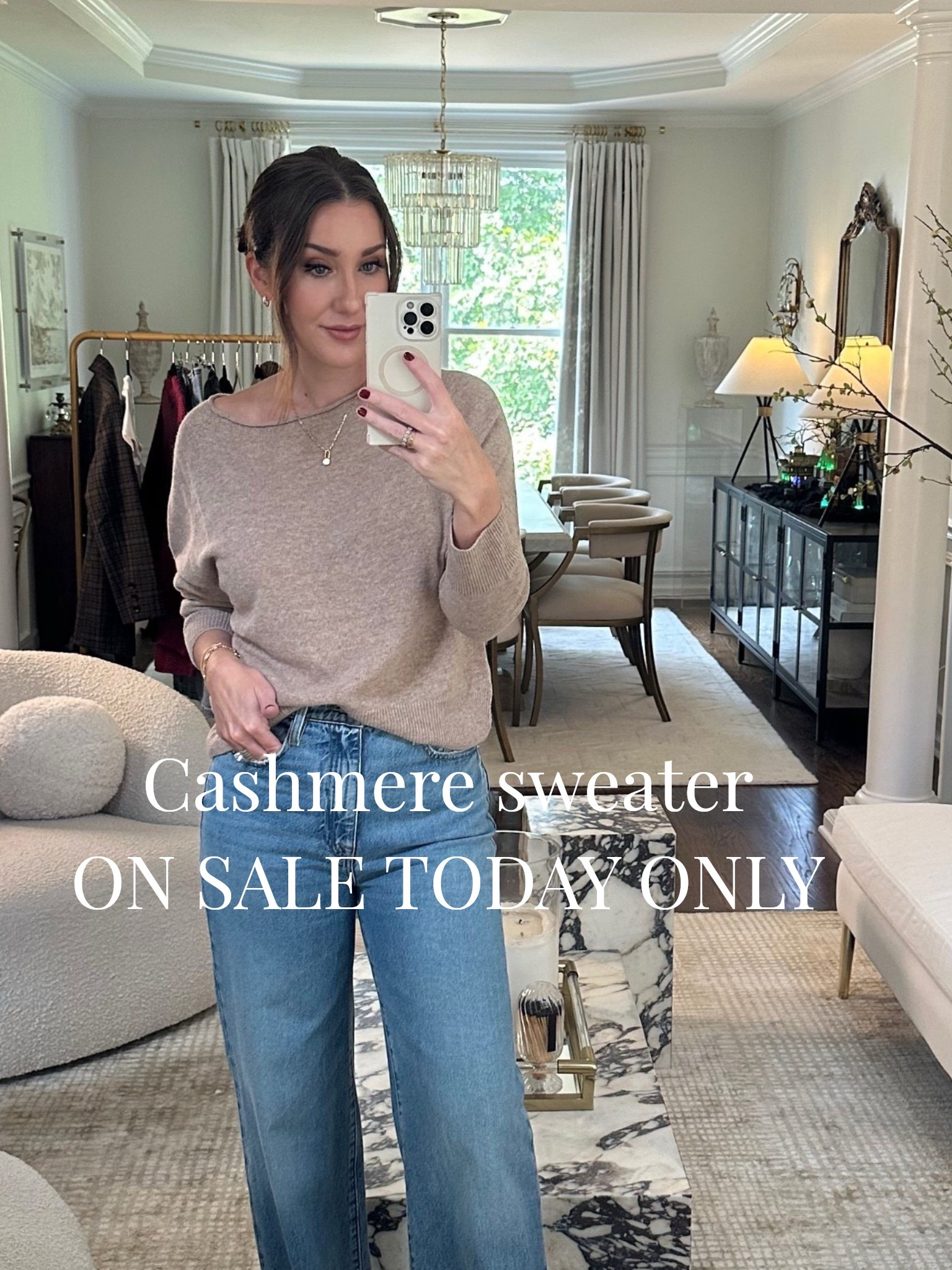 My fav 100% cashmere sweater on sale today only! 
Medium 

#LTKSaleAlert
