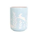 "Bunnies at Play" Large Vase/ Utensil Holder | Lo Home by Lauren Haskell Designs