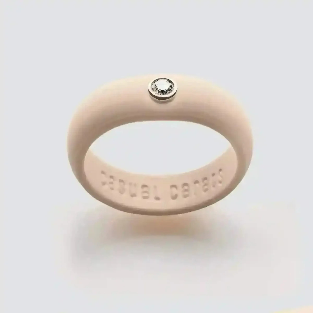 Nude Diamond Silicone Ring | Casual Carats LLC