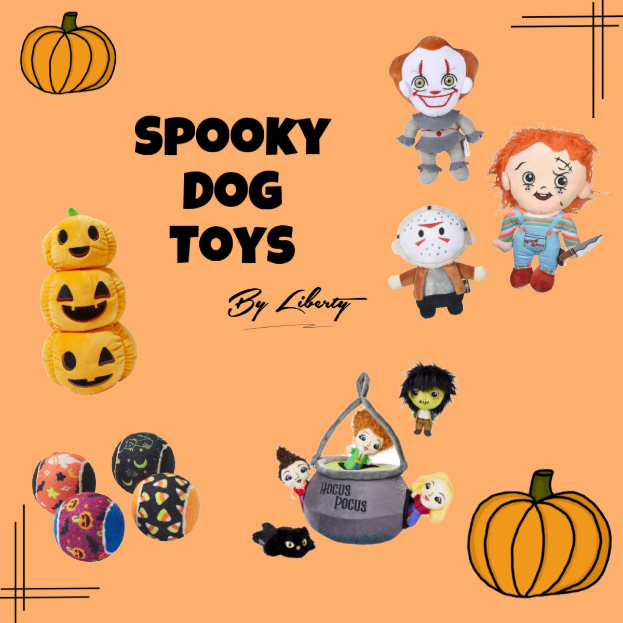 Spooky Dog Toys 👻

Dog Halloween | | Fall dog toys | | Horror movies | | Scary movies | | Hocus Pocus | | Halloween dog toys | | Pumpkins | | Dog mom | | Dog momma 

#LTKHoliday #LTKSeasonal #LTKHalloween