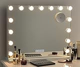 Vanity Mirror with Lights Round Hollywood Lighted Makeup Mirror with Smart Touch Control LED Light f | Amazon (US)