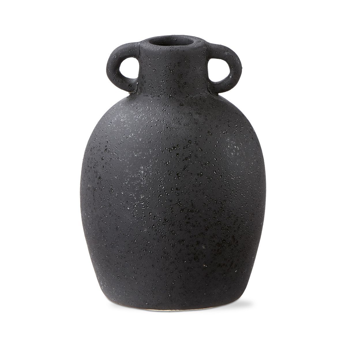TAG Kuro Black Stoneware Indoor Decorative Vase Small, 3.94L x 3.94W x 5.31H inches | Target