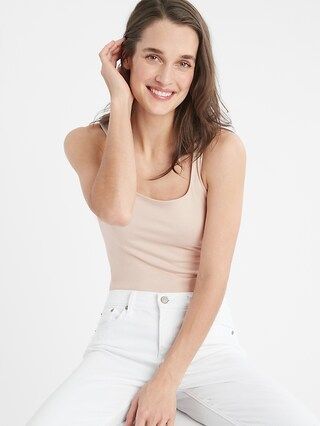 Scoop-Neck Thong Bodysuit | Banana Republic Factory