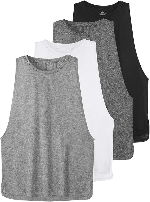 Cosy Pyro Workout Tank Tops for Women Lightweight Running Tanks Basic Sleeveless Yoga Shirts-4 Pa... | Amazon (US)