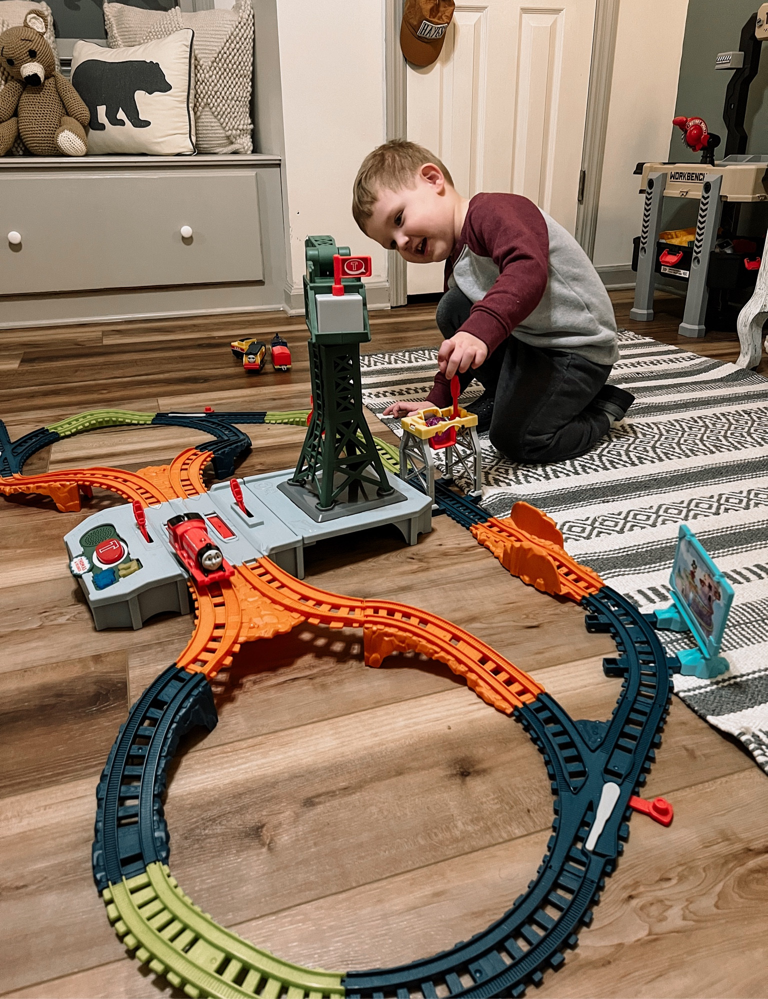 Hayes loves his Thomas the Train sets! I love how he can combine the two below together, along with other pieces to make the biggest track ever! 🚂 He spends hours playing and lining up all of his trains. This big one also plays some of the songs from the show. I have his fav train track sets linked below! 

#LTKkids #LTKGiftGuide #LTKU