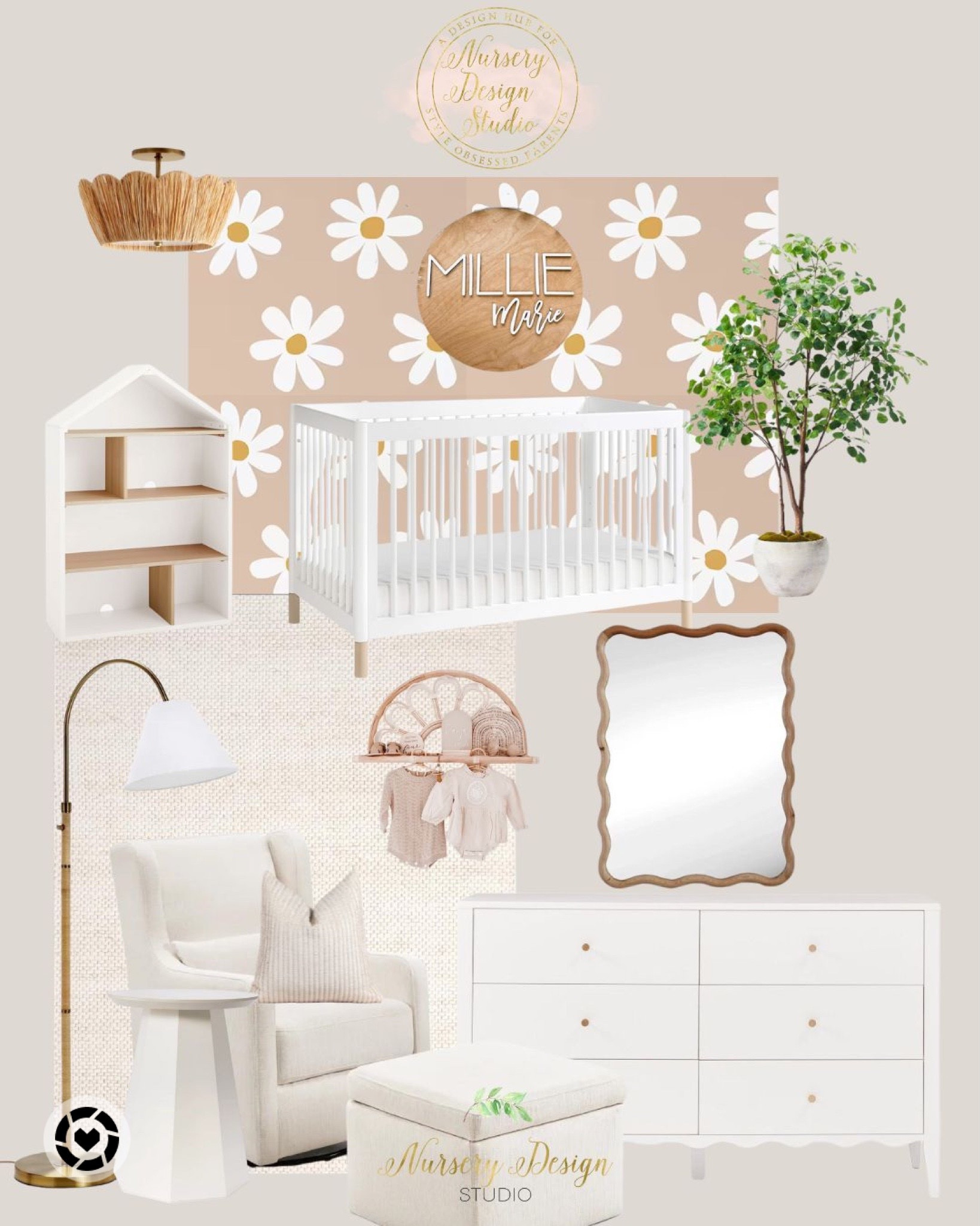 Baby girl nursery, dollhouse bookcase, nursery decor, artificial plant 

#LTKbump #LTKbaby #LTKhome