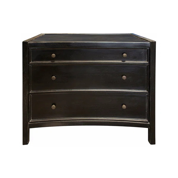 Hampton 30'' Tall 3 - Drawer Solid Wood Bachelor's Chest | Wayfair North America