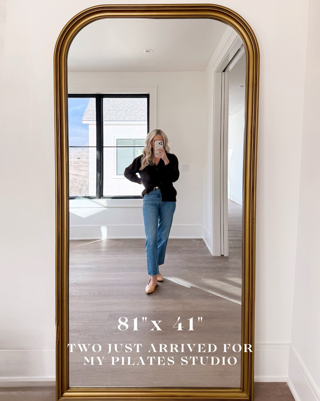 81” x 41” GOLD ARCH FLOOR MIRROR — STATEMENT PIECE

These oversized GOLD ARCH MIRRORS just arrived for my Pilates studio and I am obsessed. The 81” x 41” size makes any space feel larger, brighter, and instantly more elevated. The warm BRASS-TONED FRAME gives that designer, high-end look without the designer price.

Perfect for a HOME GYM, STUDIO, ENTRYWAY, or BEDROOM — and the scale makes such a statement.

#Amazon #TheHillaryStyle #AmazonHome #FloorMirror #ArchMirror #HomeGymDecor #StudioStyle #DesignerLookForLess #LuxuryForLess #NeutralHome 

 #LTKmomlife #LTKOver40 #LTKHome