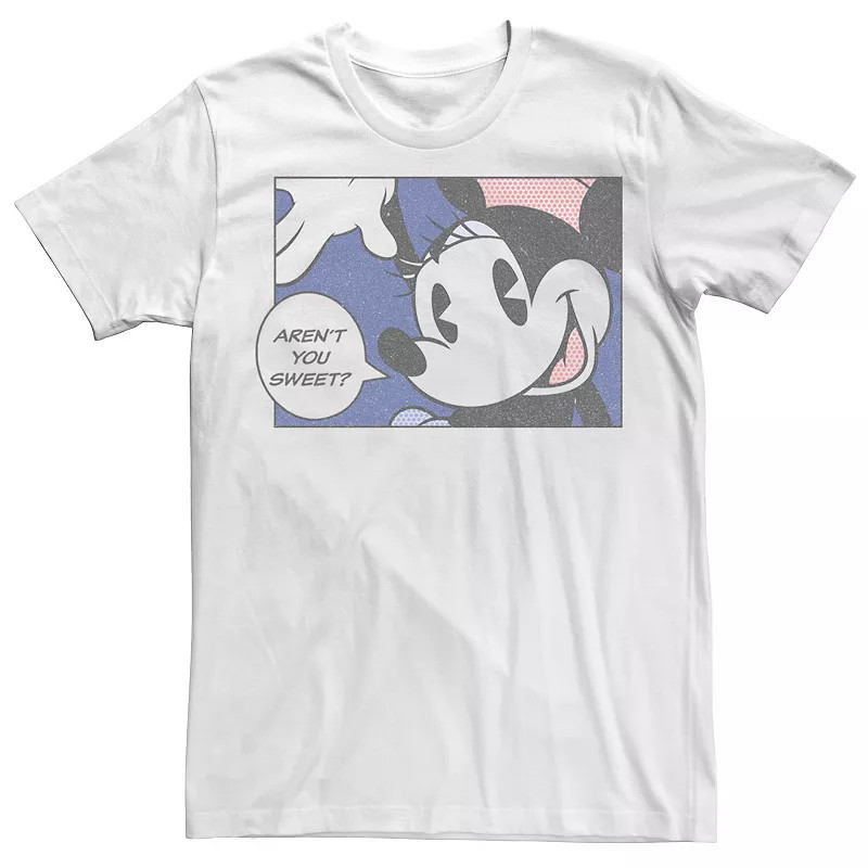 Disney's Mickey & Friends Minnie Mouse Men's Aren't You Sweet Comic Tee, Boy's, Size: XS, White | Kohl's