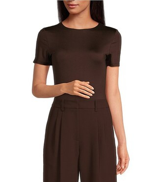 Layla Short Sleeve Crew Neck Coordinating Bodysuit | Dillard's