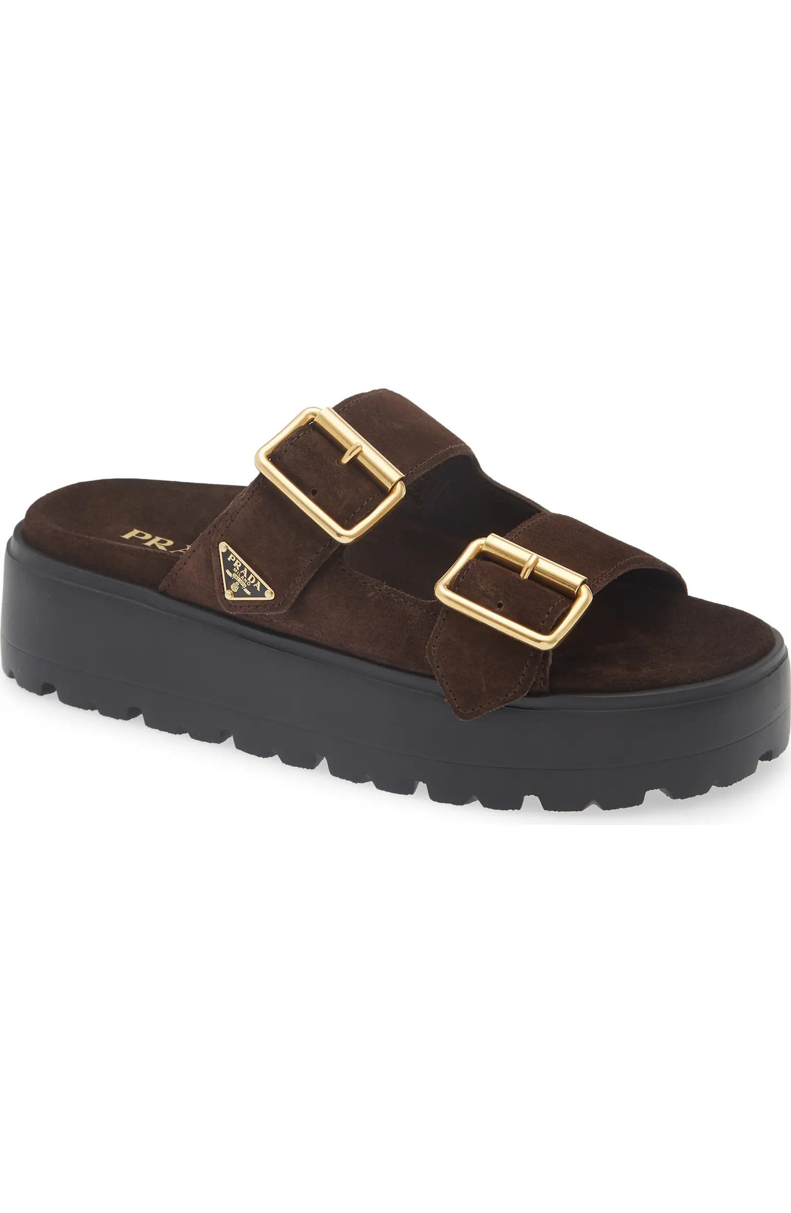 Prada Fussbett Flatform Slide Sandal (Women) | Nordstrom | Nordstrom