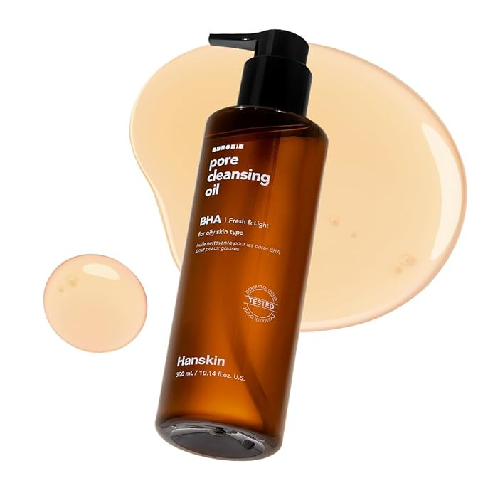 Hanskin BHA Pore Cleansing Oil, Gentle Blackhead Cleanser and Makeup Remover for Combination and ... | Amazon (US)