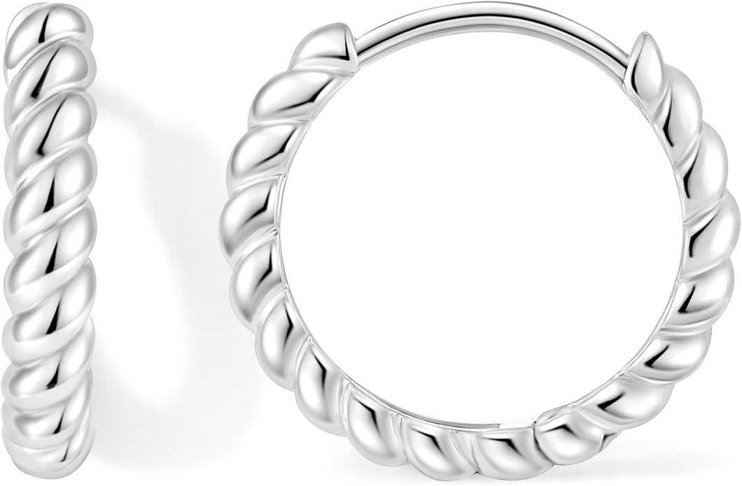 Huggie Hoop Earrings for Women 14K Gold Plated, Small Dainty Earrings for Women, Hypoallergenic H... | Amazon (US)