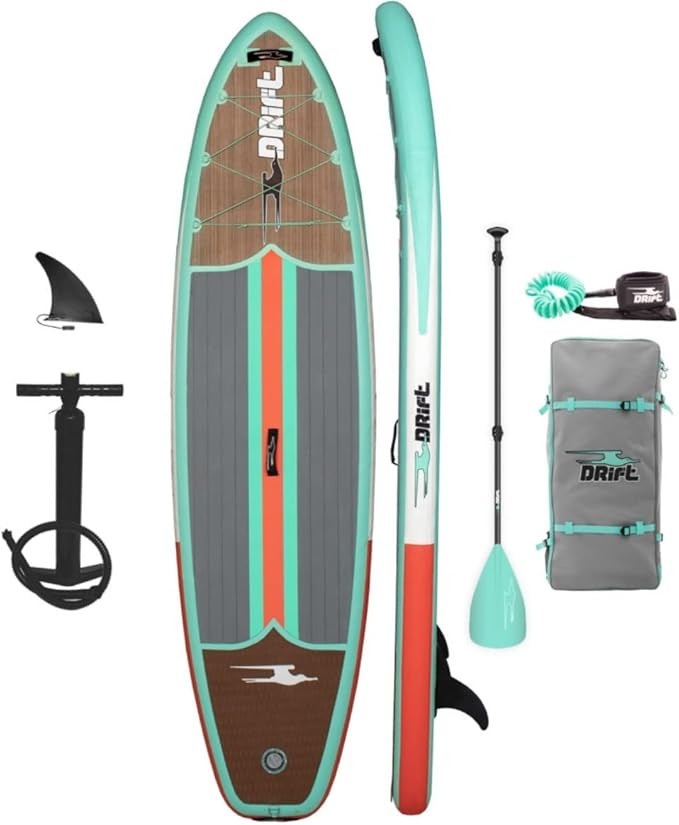 Drift Classic Inflatable SUP - Portable Stand-Up Paddle Board for Water Adventures, Adult, 10 fee... | Amazon (US)