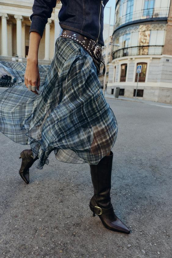 HEELED ANKLE BOOTS WITH FAUX FUR INTERIOR | Zara US