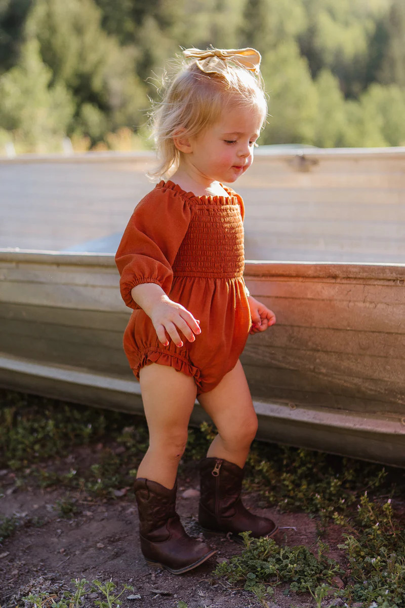 Baby Lani Romper in Spice | Ivy City Co