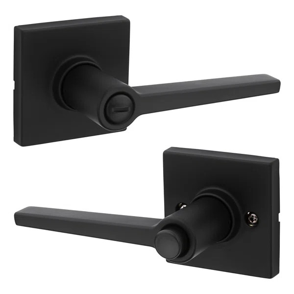 Daylon Safelock Privacy Door Lever with Square Rosette | Wayfair North America