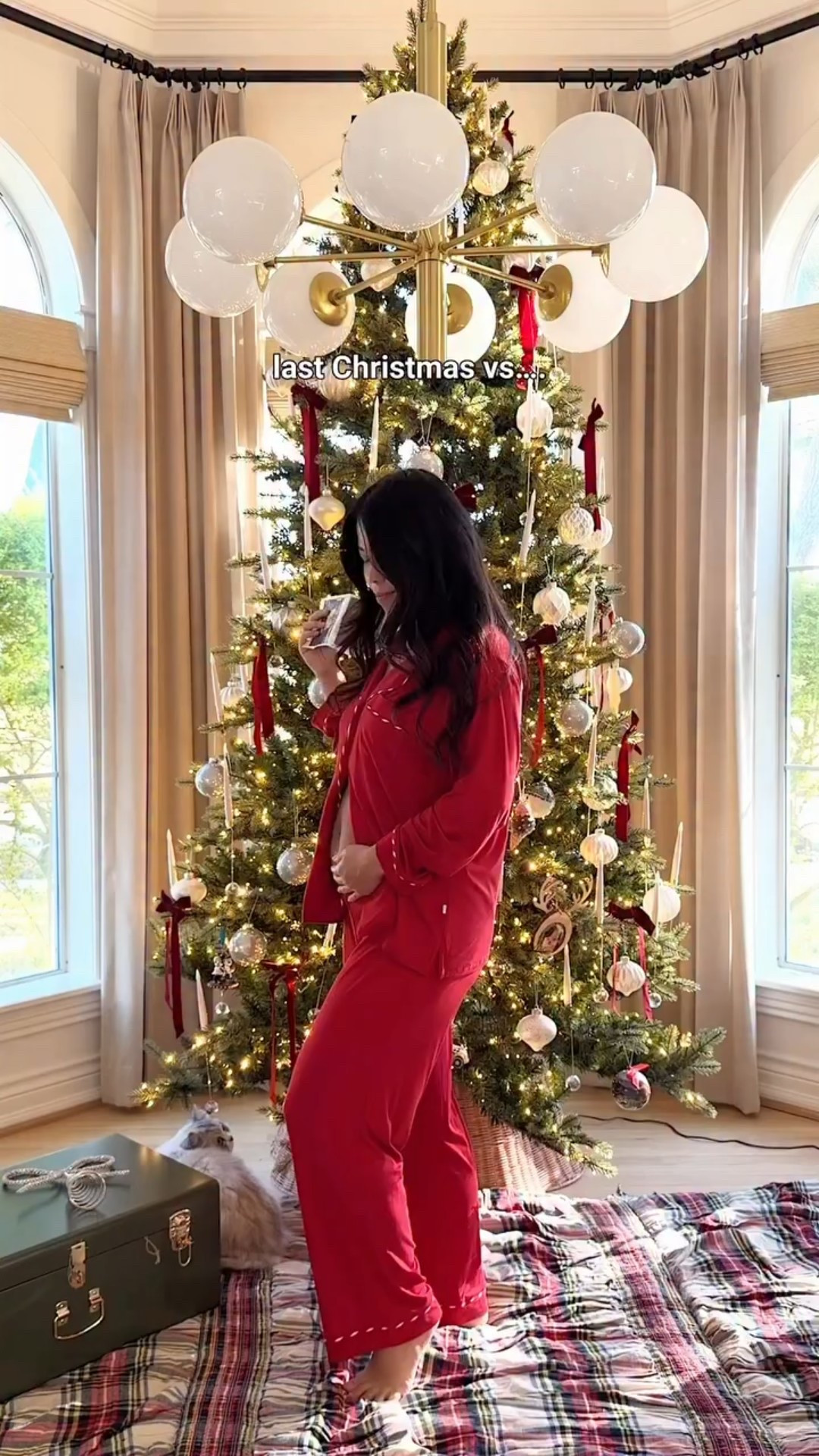 The greatest gift under the tree this year! 🎅🎁 Of course dressed in @littlesleepies holiday pjs! No others compare to the comfort and coziness. We’ve had these for every single one of our kids for the last 6+ years and we love their festive holiday prints this year. 🥹