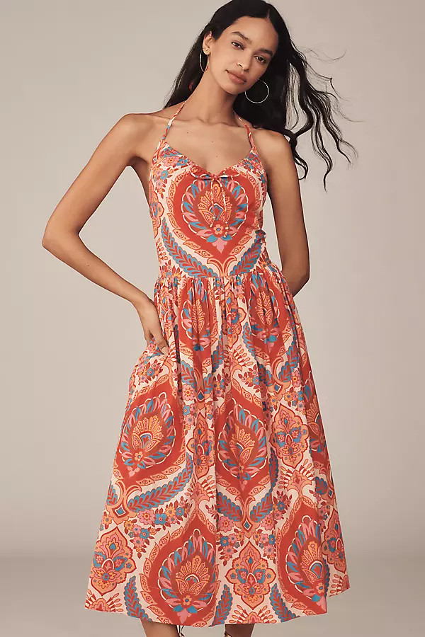 Love The Label Rita Halter A-Line Midi Dress | Anthropologie (US)