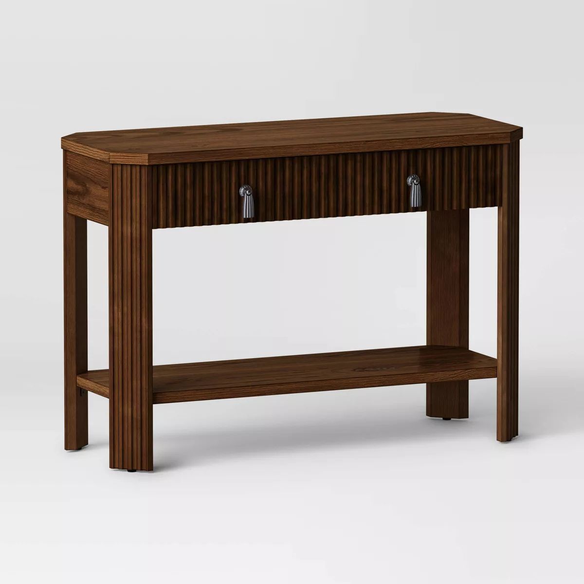 Laguna Nigel Fluted Wooden Console Table Brown - Threshold™ designed with Studio McGee | Target