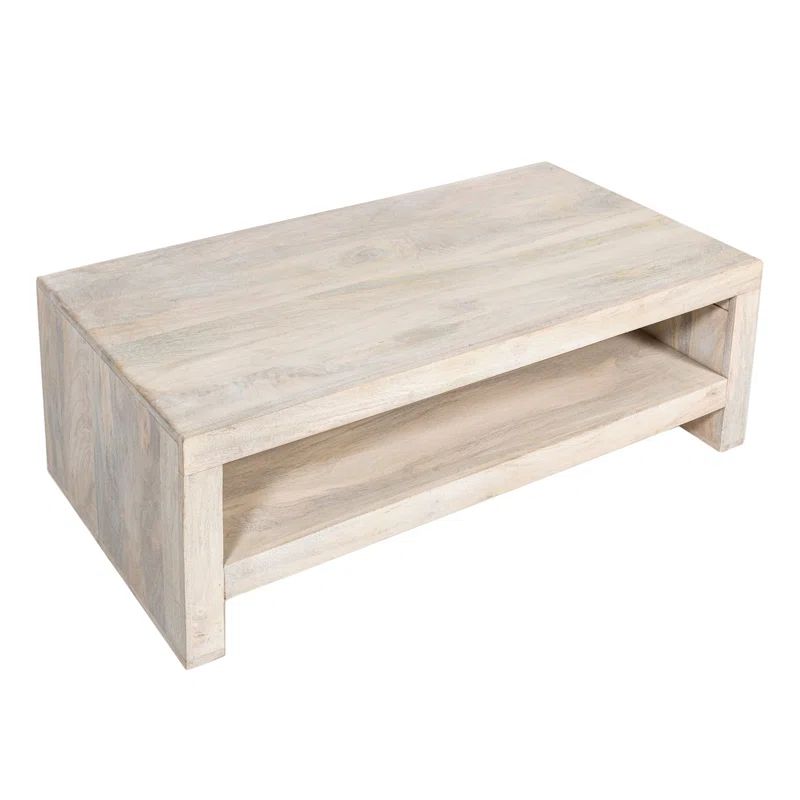 Cantera Solid Wood Coffee Table with Shelf | Wayfair North America