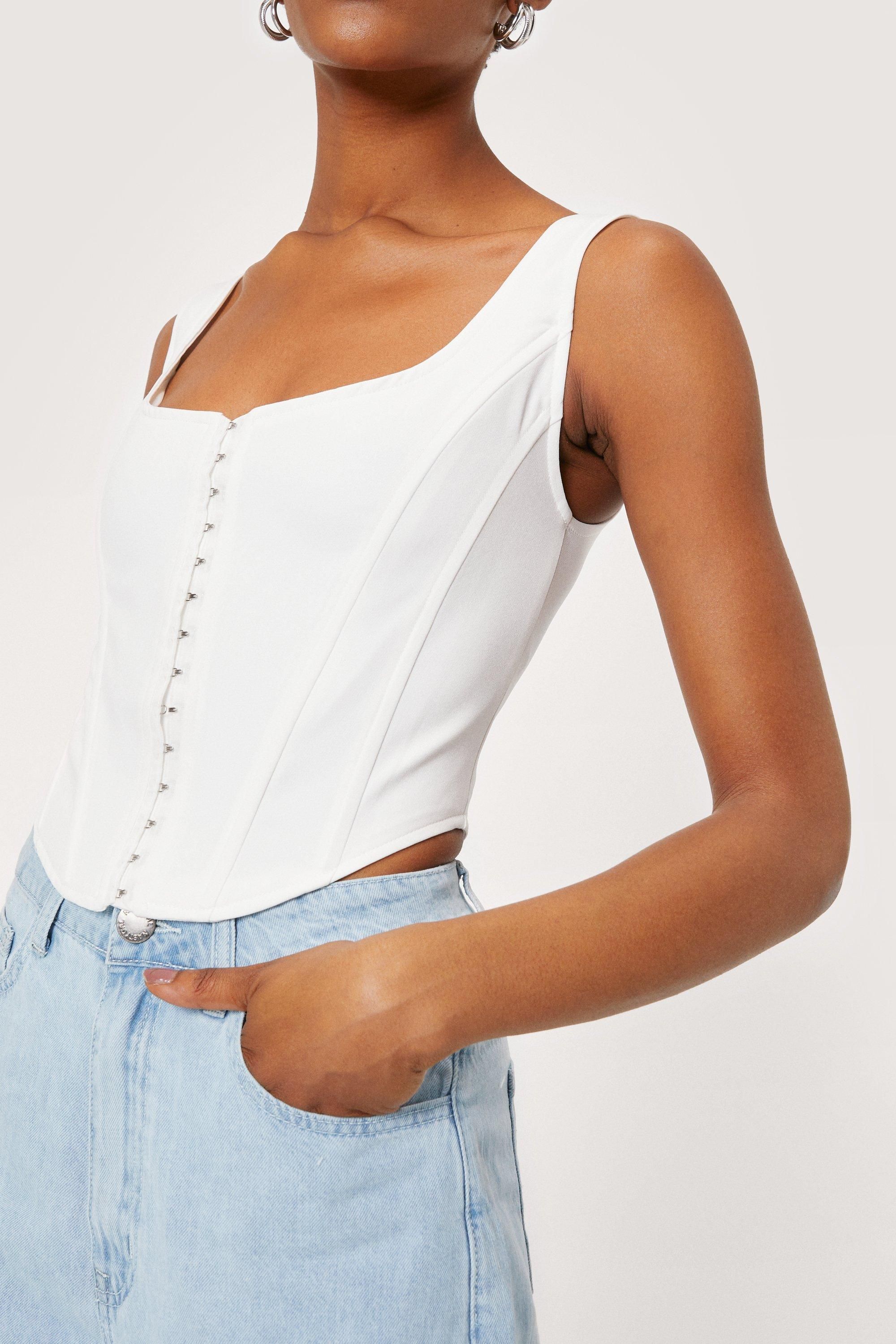 Womens Let's Hook Up Corset Crop Top - White | NastyGal (US & CA)