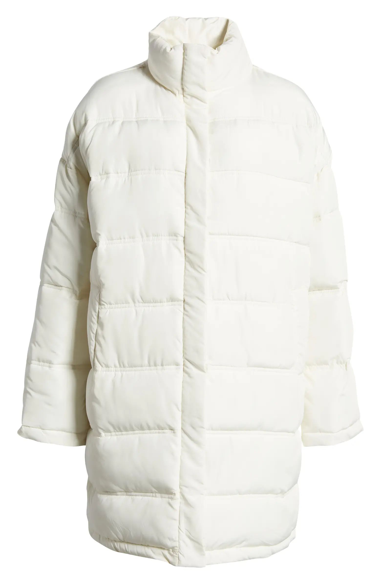 Thread & Supply Longline Recycled Polyester Puffer Jacket | Nordstrom | Nordstrom