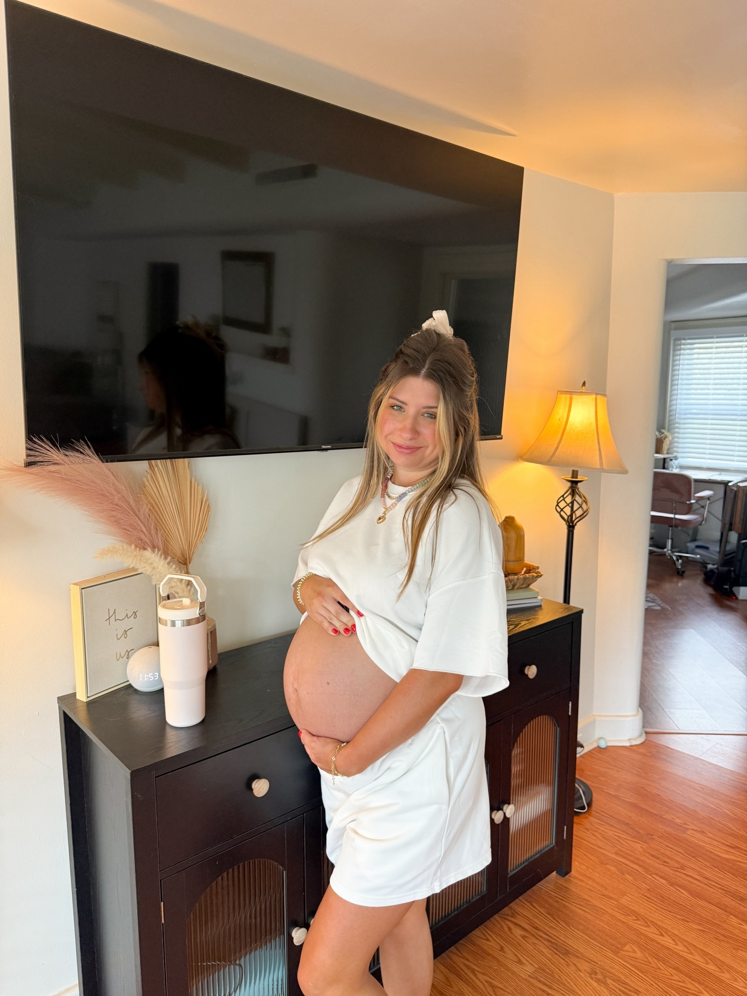 Only a few days away from baby Beck’s arrival 🕊️🤍🥹

#LTKootd #LTKBump #LTKBaby