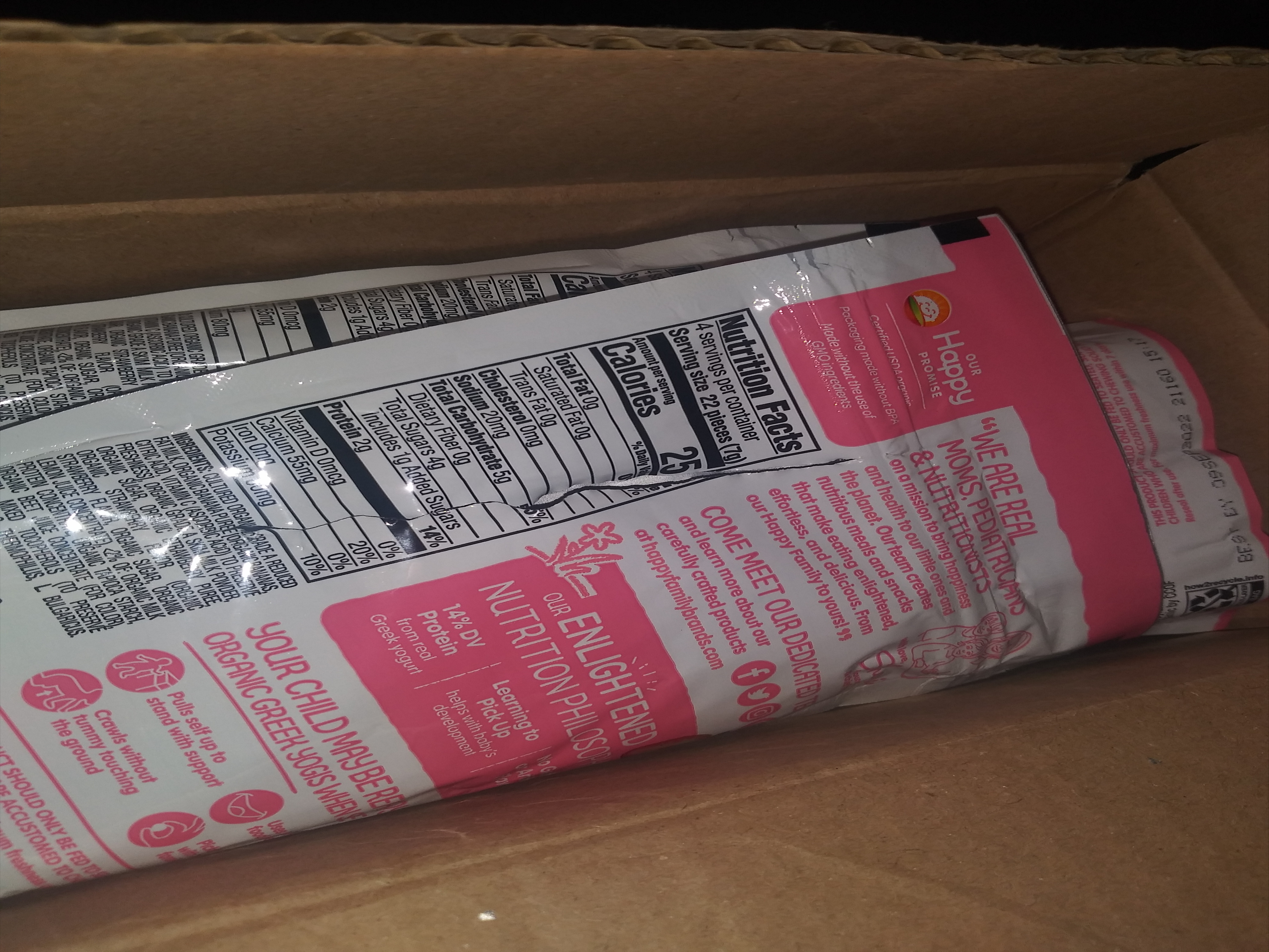 Happy Baby Organics Baby Snacks, Greek Yogis, Freeze Dried Yogurt & Fruit Snacks, Gluten Free Sna... | Amazon (US)