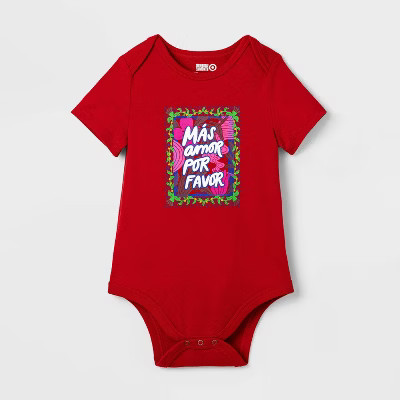 Latino Heritage Month Baby Mas Amor Bodysuit - Red | Target