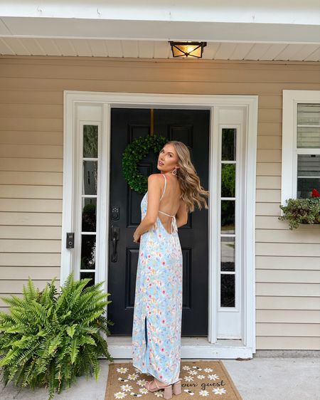 Wedding guest dress!!I rented it from Rent the Runway, but you can still get it in a few sizes on sale at Revolve! Head over to the link in my Instagram bio for 30% off of Rent the Runway!

Wedding guest dress
Wedding guest
Spring dress
Summer outfit
Moreewithmo

#LTKFestival #LTKParties #LTKWedding