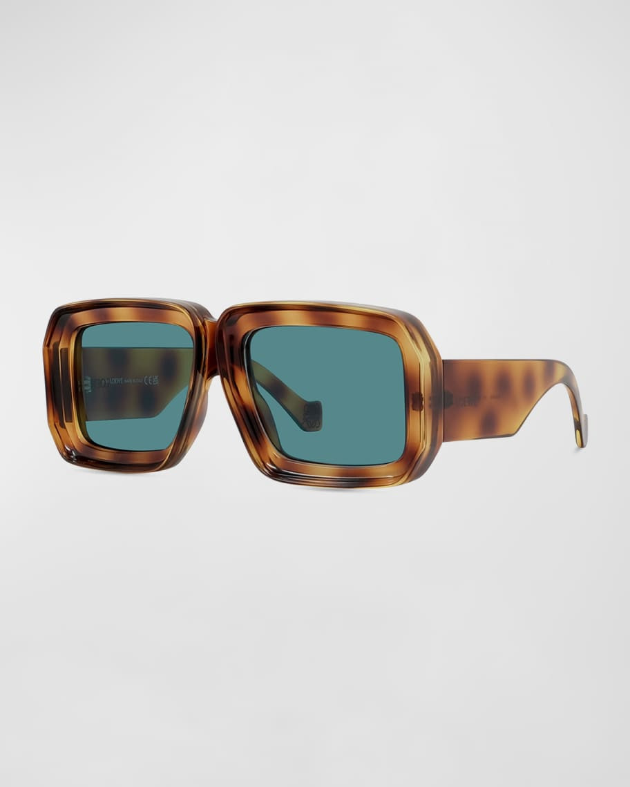 Loewe Oversized Square Monochromatic Sunglasses | Neiman Marcus