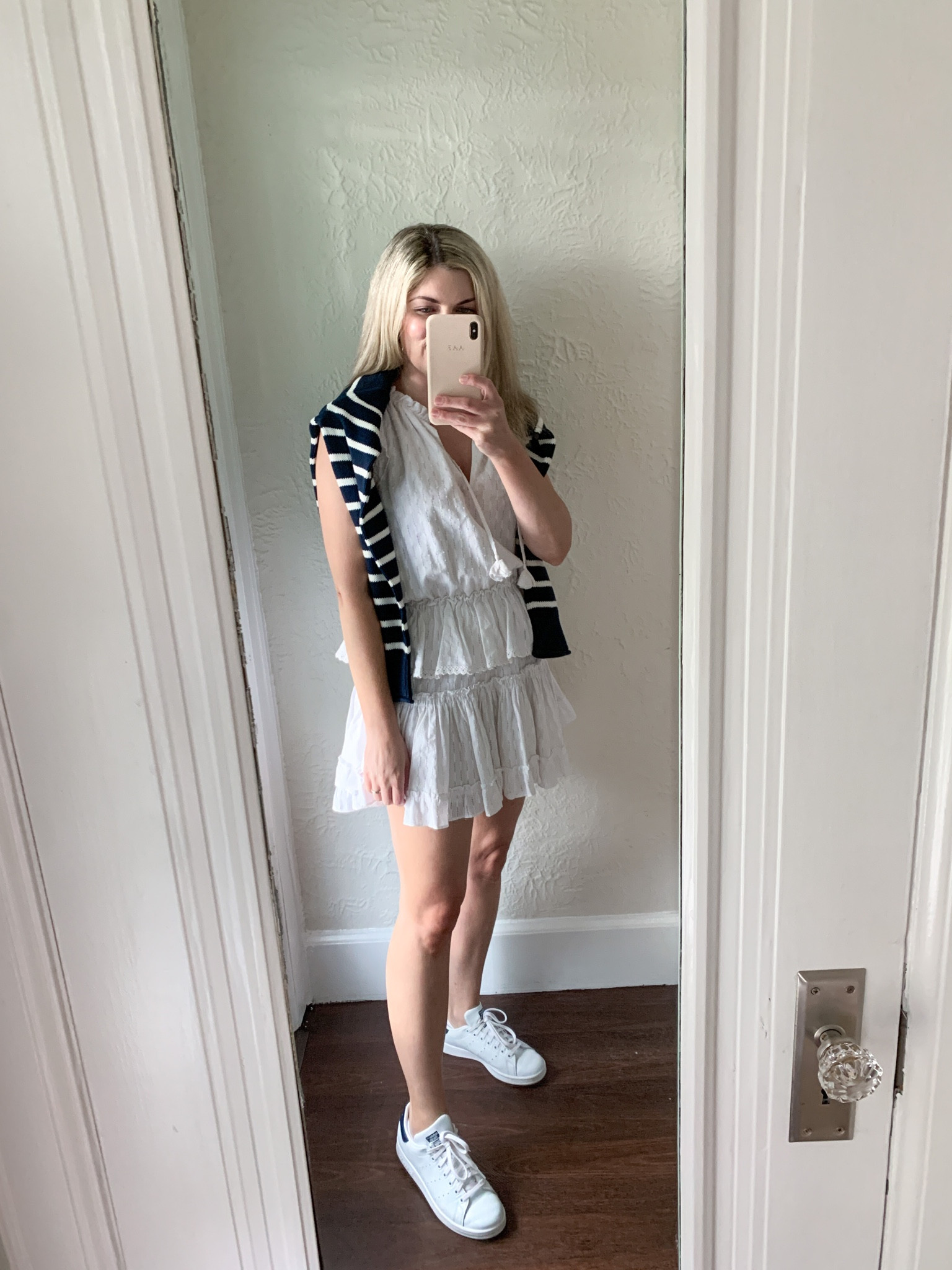 White dress, fall sweater, fall outfit ideas 

#LTKshoecrush #LTKunder100