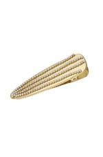 Crystal Striped Brushed Gold Hair Clip | Ettika