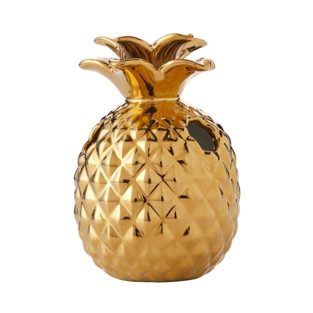 Gilded Pineapple Toothbrush Holder Gold - SKL Home | Target