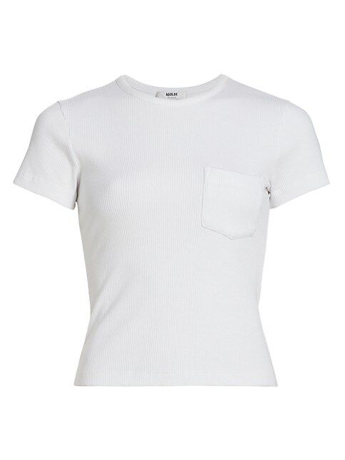 Arlo Ribbed Cotton-Blend T-Shirt | Saks Fifth Avenue