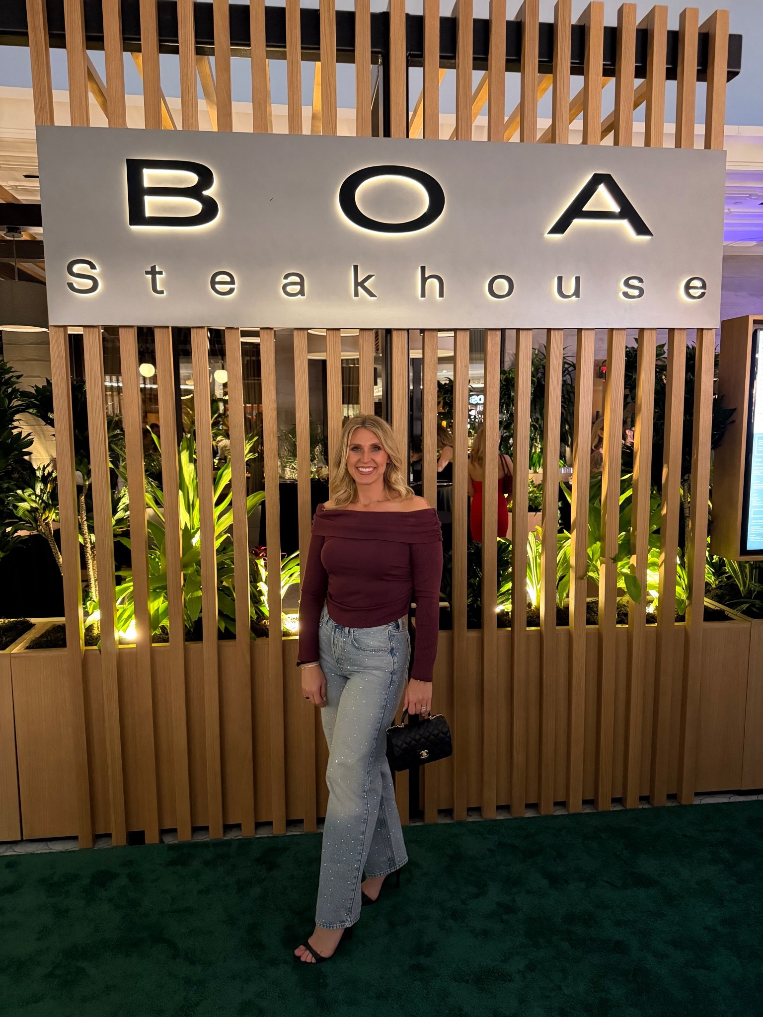 Wore these target viral rhinestone jeans and this Walmart off the shoulder top to the grand opening of BOA last night! 

#LTKParties #LTKMidsize #LTKFindsUnder50