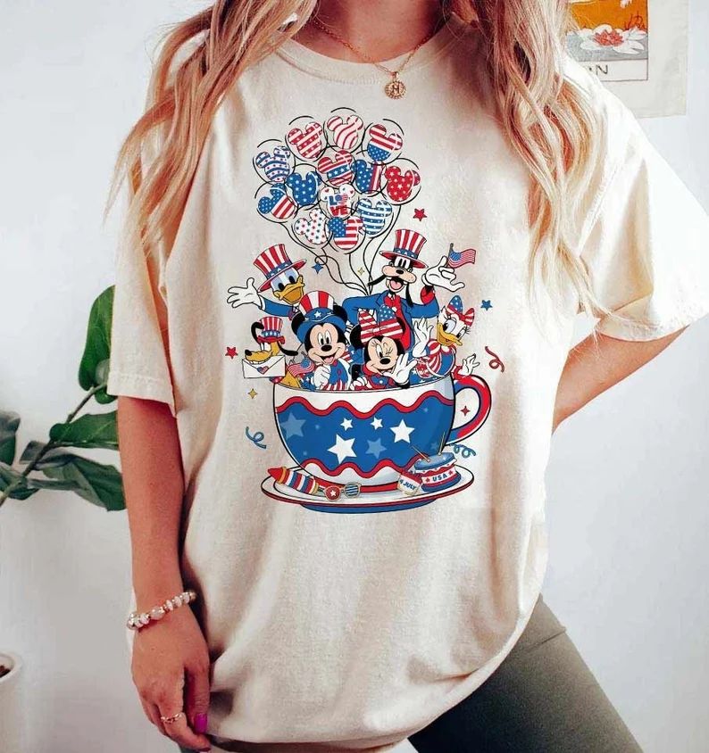 Disney 4th Of July Shirt, Mickey And Friends Independence Day Shirt, Disney Patriotic, Disney Bal... | Etsy (US)