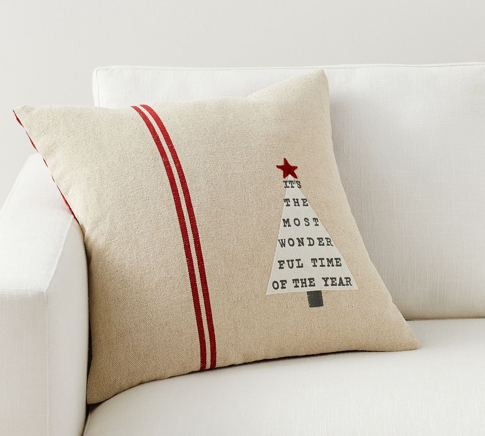 Most Wonderful Time Pillow | Pottery Barn (US)