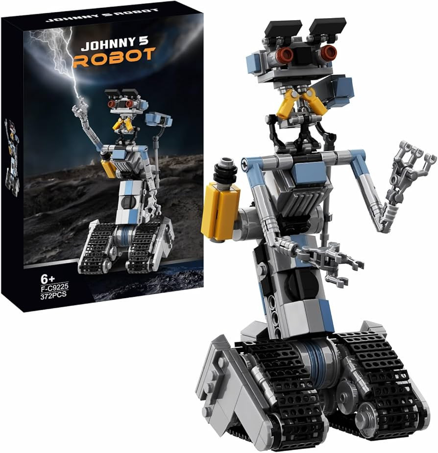 370 Pieces Johnny 5 Robot Building Set, Johnny Five Robot Model Toys, Compatible with Lego, Educa... | Amazon (US)